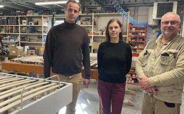 Quentin Motte, Catherine et Stéphane Westelynck.
