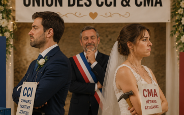 2 mariés qui se tournent le dos