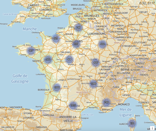 carte de france des stations